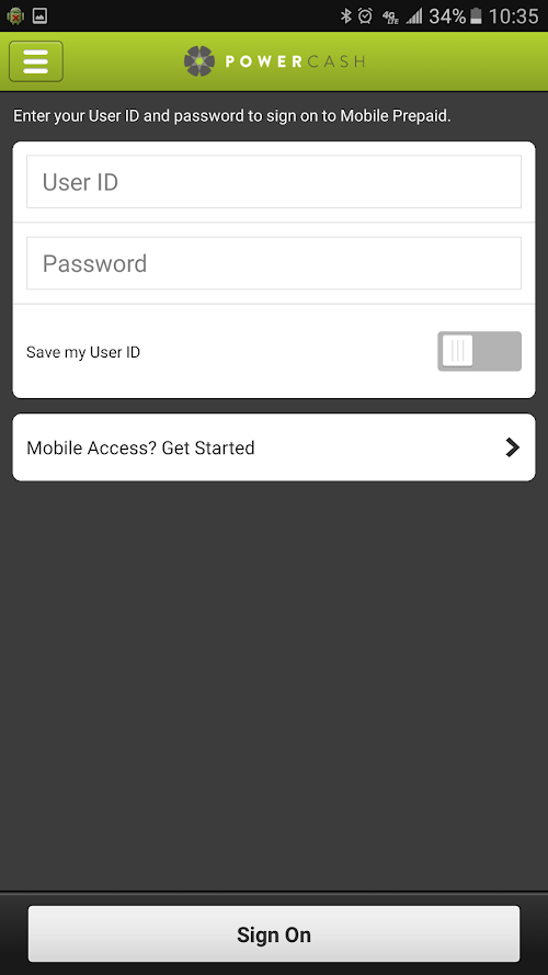 Android application PowerCash 2 screenshort