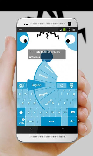免費下載個人化APP|Blue panda eyes GO Keyboard app開箱文|APP開箱王