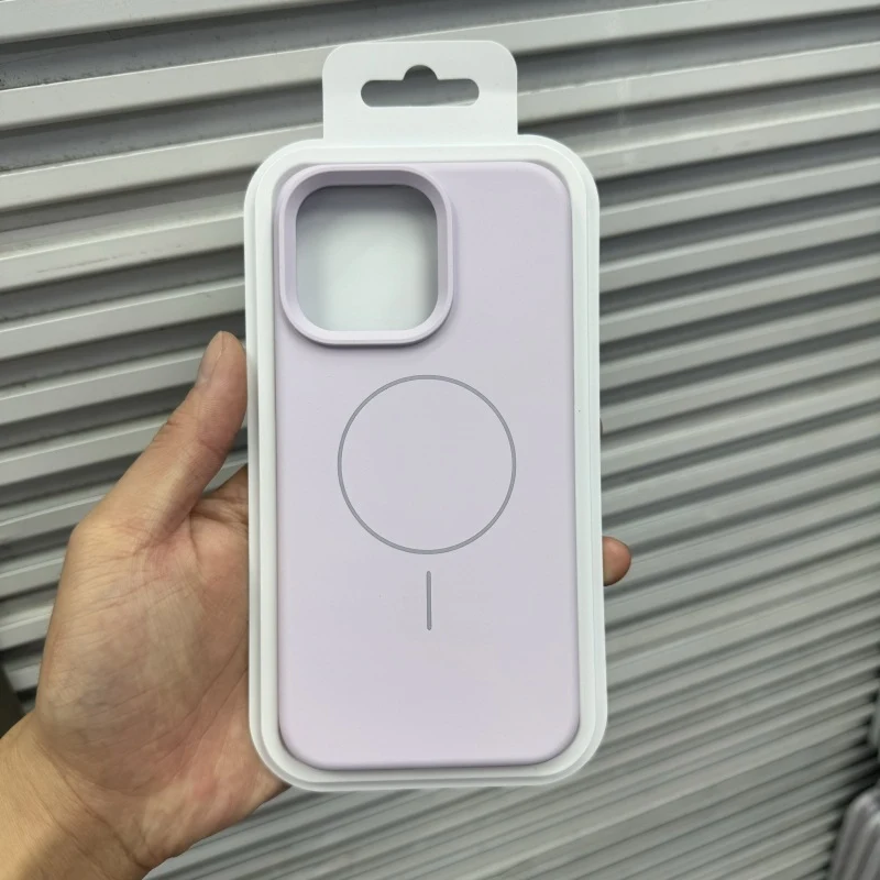 Simple Liquid Silicone Magnetic Solid Color Phone Case