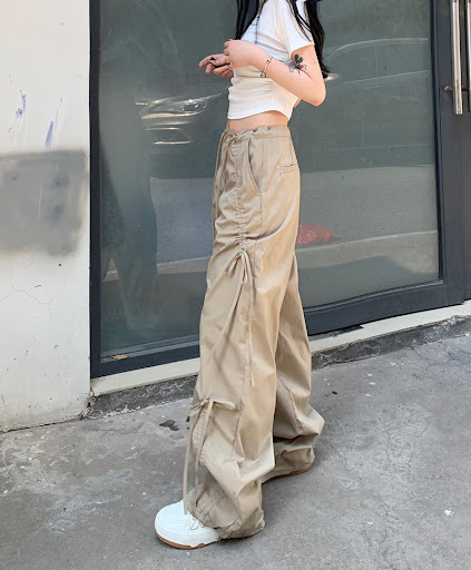 Title 14, Womens Loose Straight Wide Leg Mop Pants offer...