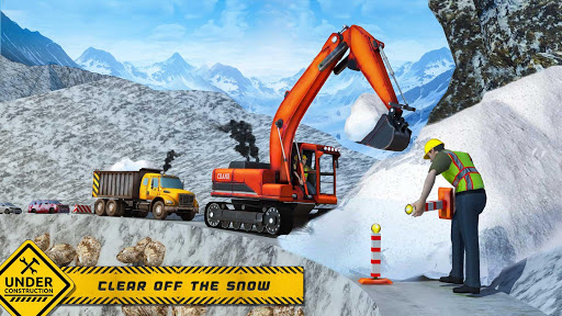 Snow Offroad Construction Excavator apkpoly screenshots 6