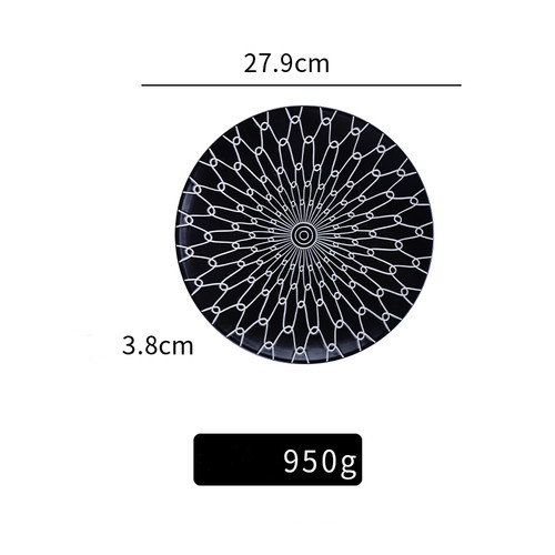 Title 17, Porcelain Ceramic Plate Creative Home Simple. E...