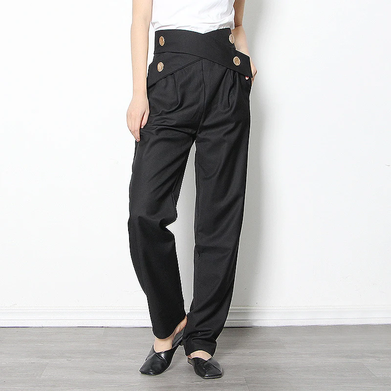Title 5, Pantalones Casuales Rectos de Cintura Alta con ...