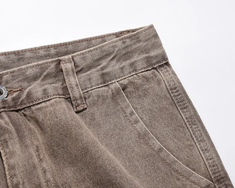 Title 6, Splice Zipper Slim Fit Skinny Jeans voor heren,...
