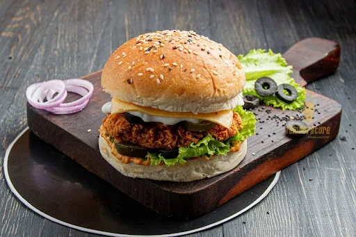 Crispy Chicken Cheese Burger