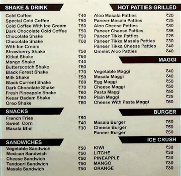 Sadda Adda menu