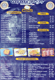 Gayatri Coffee Day menu 1