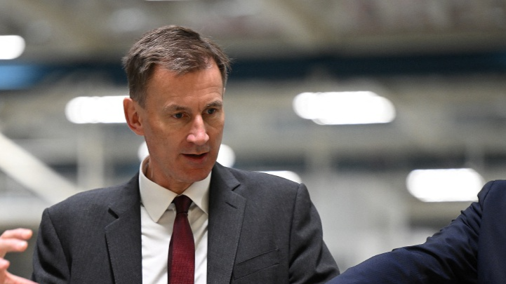 Britain's Chancellor of the Exchequer Jeremy Hunt.