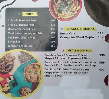 New Delhi Fried Chicken and Co. menu 