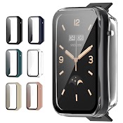 Ốp Điện Thoại Pc Cứng + Kính Cường Lực Bảo Vệ Cho Xiaomi Mi Band 7 Pro