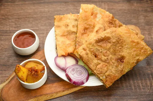 Double Prawn Moghlai Paratha