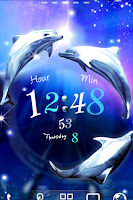 Dolphin Blue Live Wallpaper Screenshot