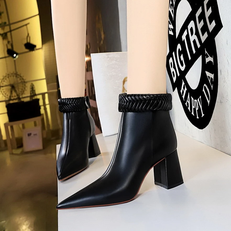 Title 13, Bottines courtes femme avec fermeture éclair la...