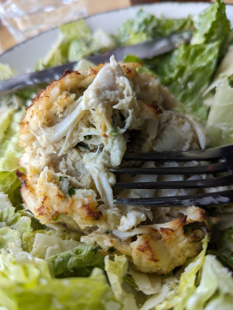 Beautiful lump crab cake