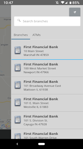 Screenshot First Financial Bank Business