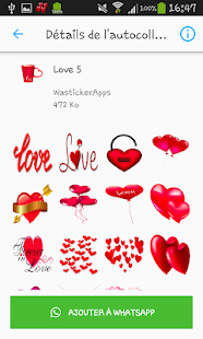 Liebe & Beziehung Aufkleber -WAStickerApps Screenshot