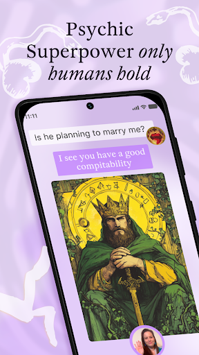 Screenshot AdAstra Psychic. Tarot Reading