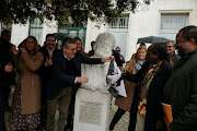 Lisbon mayor Carlos Moedas attends the unveiling of a statue of Paulino Jose da Conceicao to celebrate Portugal's African history and the contribution of African descent in Portuguese society in Lisbon, Portugal, on January 13 2024. 