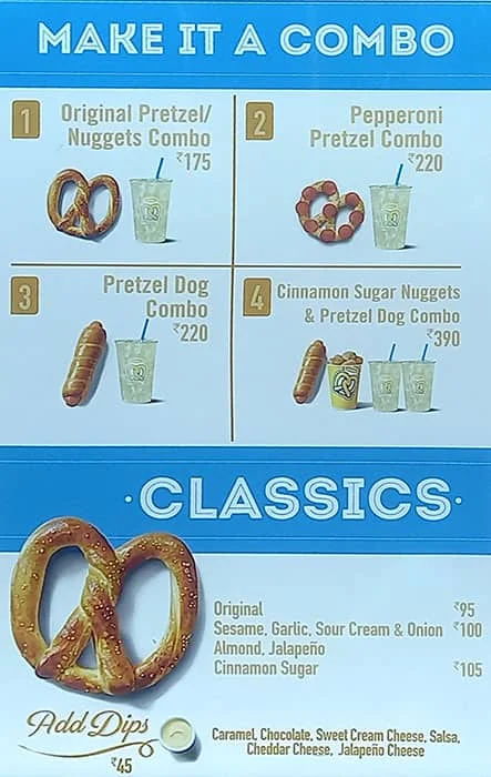 Cinnabon menu 