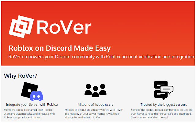 RoVer chrome extension