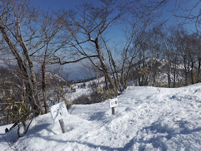 1456mピーク、右奥に山頂