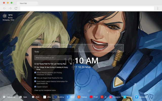 Pharah Popular HD Games New Tabs Theme