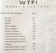 White Negro menu 1