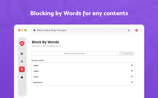 Block Site - Site Blocker & Focus Mode