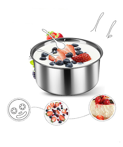 Title 7, Stainless Steel Yogurt Dispenser Household Cups...