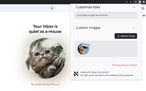 Inbox Zero Cats for Gmail