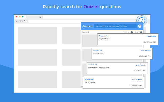 Quizzard chrome extension