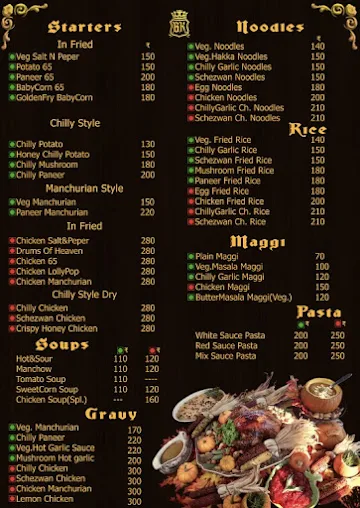 Bawarchi King menu 