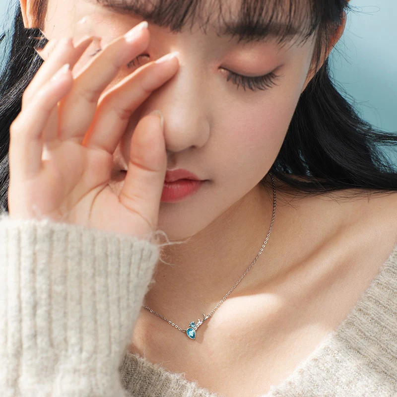 Forest deer Necklace girl