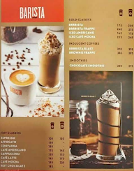 Barista Coffee menu 2