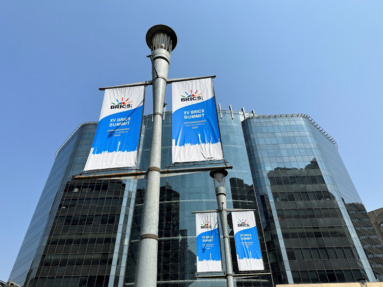 A view of the Sandton Convention Centre, which will host the Brics Summit.