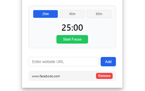Just Focus - Site Blocker & Focus Mode
