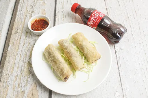 Chicken Spring Roll With Coke [250 Ml]