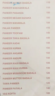 Sai Bhoj menu 3