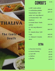 Thaliva The Taste Of South menu 1