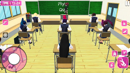 Anime School Girl Fun Life 3D