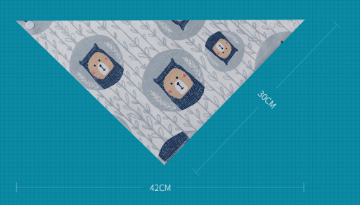 Title 1, Pure Cotton Triangle Towel Children Baby Bib Sa...