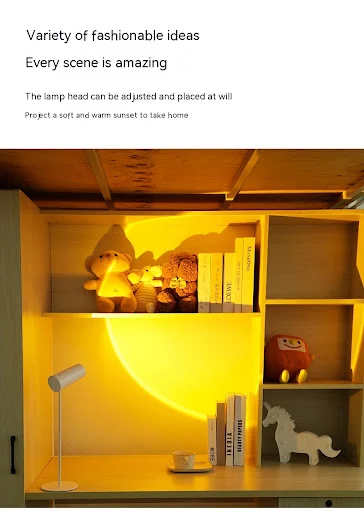 Title 17, Lámpara de escritorio LED con proyector de pues...