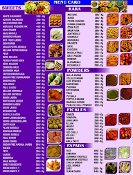 Kakarla Swagruha Foods menu 1