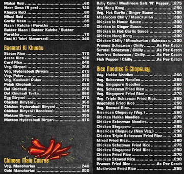 Hotel Surbhi Kitchen & Bar menu 