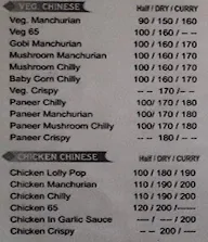 Hotel Manas menu 5