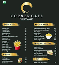 Corner Cafe Vintage menu 1