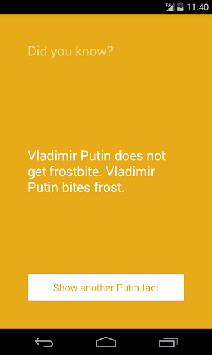 Putin Fun Facts