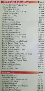 Raja Snacks Bar menu 1