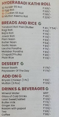 Bagundi Biryani menu 3