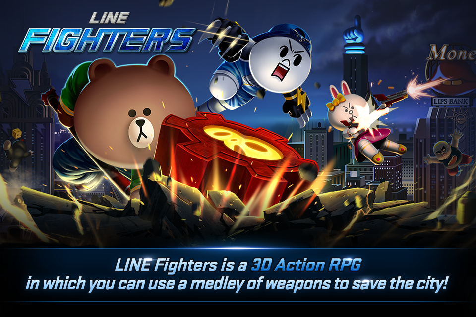   LINE FIGHTERS: captura de tela 